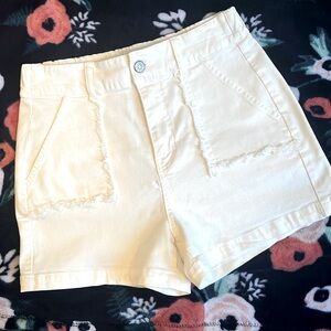 White Birch Cream Shorts